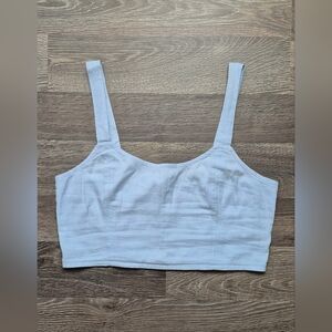 Aerie Baby Blue Crop Top - 100% Cotton